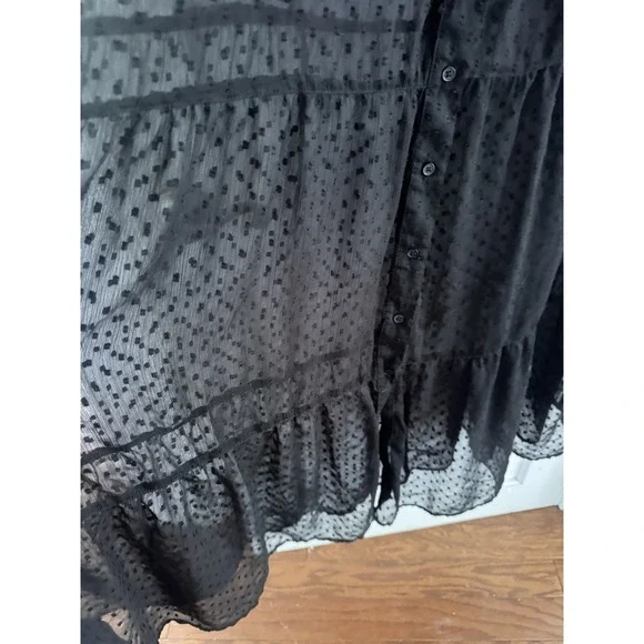 Black Sheer Long Dress - Picture 5 of 10